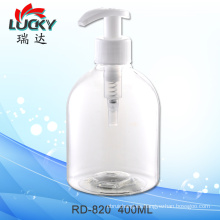 Botella botella plástica del animal doméstico, transparente 400ml con bomba Spray